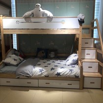 Ximengbao BOBI series Big White set is full solid wood step bunk bed FB68051-32FD16