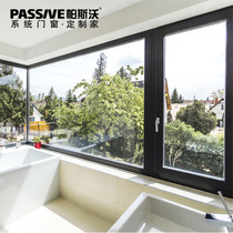 Pasvo 75 villa soundproof window broken bridge aluminum system doors and windows Aluminum alloy floor-to-ceiling glass seal balcony window customization