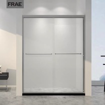 FRAE fillet screen shower room with one-shaped sliding door bathing room partition (per flat rice price) customized F06
