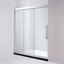 Wrigley inline shower room triple linkage bathroom glass partition toilet screen dry and wet separation ALF11801