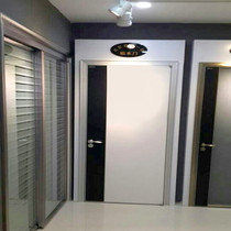 Oge first product New ecological wooden door aviation aluminum alloy material black relief indoor I am a door set custom