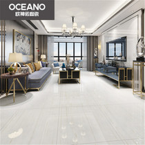 Ou Shen Nuo tile living room bedroom non-slip floor tile 800*800 gray white imitation wood grain snow white ELB01880S