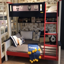 Many love children bunk bed Bunk bed Bunk bed Adult child mother bed Mother and child high and low bed All solid wood