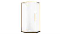 Jiumu light luxury diamond flange gold stainless steel set shower room M6691A deposit