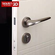 TATA wooden door standard with indoor door lock silent lock room door lock sanitary lock nickel Drawing# 002J