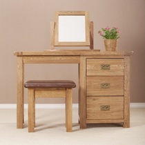 Dongbai Baijia solid wood furniture dresser set Solid wood dresser dressing stool