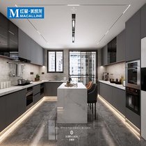 (Yunyan) Dao Rui Shi modern simple whole cabinet kitchen custom-made paint quartzite plate type L-type