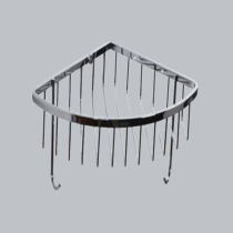 Faenza rack Hanging basket corner basket bath rack tripod double-layer triangular rack stainless steel