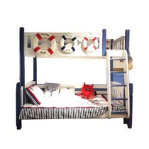 Pro Castle Aegean Mediterranean style children and teenagers full solid wood bed and down