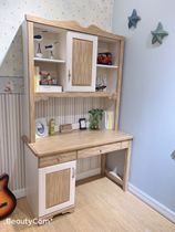 Bean Ding Manor Oak villa Simple new fashion children and teenagers full solid wood furniture desk 1200*560