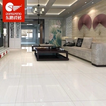 Dongpeng ceramic tile 803902-800*801 living room floor dining room ground vitrified brick Italian white wood grain non-slip brick