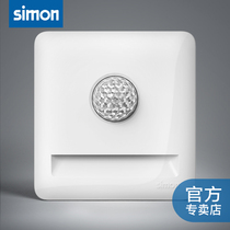 Simon switch socket i6 series foot light LED corner light Corridor corridor Human body induction night light