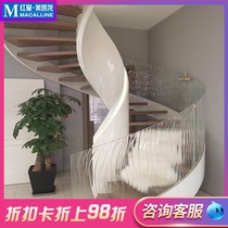 Stairs Overall customized solid wood stairs Attic stairs Duplex stairs Indoor stairs Stepping columns