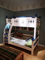 66 degrees north latitude bunk bed Children Liriodendron solid wood drainage skeleton water paint