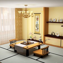Meihe tatami custom Hanlin table and chair and room table and chair wooden table tea table tatami table deposit