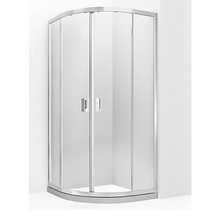 Kohler shower room arc-shaped arched arched tempered glass partition wall integral door dry and wet separation bath screen home