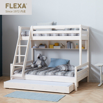FLEXA Flesa imported solid wood childrens ladder cabinet mother bed double upper and lower bed high and low bed second child grandparents and grandchildren bed