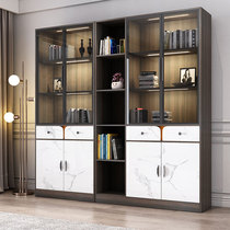 Jane Ji bookcase bookshelf modern simple with glass door locker rack combination light luxury floor bookcase furniture