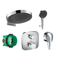 hansgrohe constant temperature rain shower set Mirror rain concealed shower Household flagship store official website) Kunming Red Star