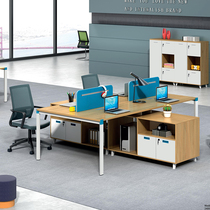 paiger office furniture screen station staff table modern simple four-person with Cabinet