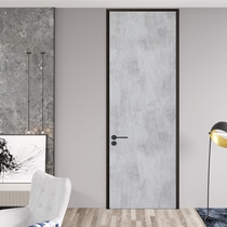 Oge Yapin personality minimalist and extremely narrow frame aviation aluminum wooden door paint-free mute indoor bedroom door custom wooden door