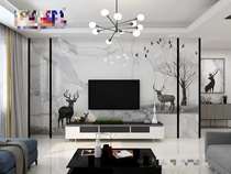 Xinya Xuanyan Sboard TV background wall porch series Elk modern style