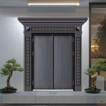 Spring courtyard door villa door into the door security door smart villa door new Chinese flat door double door luxury