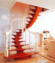 Wedley Curved stair Whole stair Custom villa stair High-end stair Duplex stair Attic stair