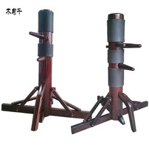 Mudian thousand triangular wooden frame Floor-standing Wing Chun wooden man pile Ip Man traditional three-legged pile Movable solid wood pile