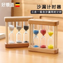 Hourglass timer children students learn to do questions brush their teeth funnel three or five minutes of creative sand sand sand bottle ornaments
