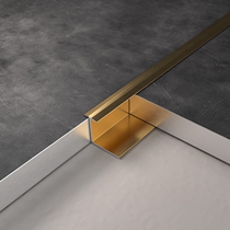 Dianjue Pavilion ceramic tile pendant closing aluminum edge strip metal strip layering wood floor background wall seam wall layering