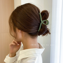 South Korea ins large back head grab clip elegant temperament hairclip simple hairpin hair catch female half tie hair shark clip