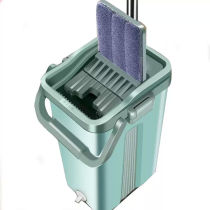 Mop 2020 new hand-washable flat household one-tow net 2021 lazy absorbent wooden floor mopping artifact set
