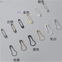 Gourd-shaped pin accessories multi-purpose white household pin bronze small buckle metal ordinary safety pin