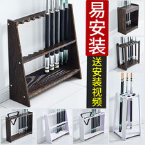 Billiard pole rack rack bar pool club cabinet placement rack by pole device billiard accessory rack pole bracket floor landing pole shelf