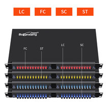 Bo Yanxiang thickened 24-port SC ST FC LC rack-mounted fiber optic terminal box optical cable junction box fusion box SC-Port fused fiber full with pigtail fiber flange fusion box