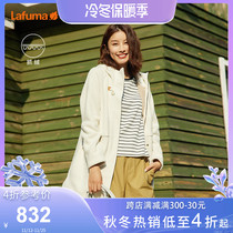 LAFUMA Le Feiye outdoor imitation lamb wool mid-length fleece jacket womens warm mountaineering jacket LFJA1CR62