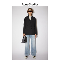 Acne Studios2021 autumn new black classic double breasted blazer AH0175-900