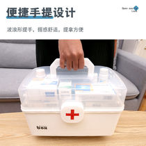 Multi-layer large-capacity home medicine storage box portable emergency reserve medicine small medicine box household medicine box dormitory