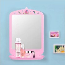 Wall-mounted student vanity mirror bathroom wall-mounted mirror Mirror Mirror Mirror dressing table wall-mounted plastic