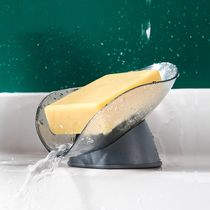 Soap box soap rack-free suction cup wall-mounted creative personality cute drain toilet put artifact