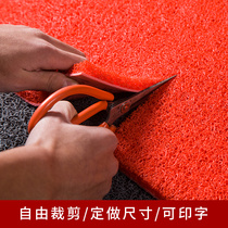 Plastic silk ring red carpet long-term custom door large area cutting outdoor non-slip mat stair floor mat stair mat Outdoor