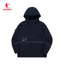 Jordan woven trench coat men 2021 Winter New hooded windbreaker sports top FFD13222409