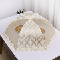 Leftover cover food cover table anti-fly insect-proof large-scale vegetable cover household folding removable and washable rectangular rice cover
