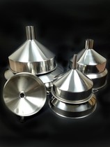 Thickened stainless steel funnel large diameter industrial funnel wine leakage oil leakage household large funnel with filter