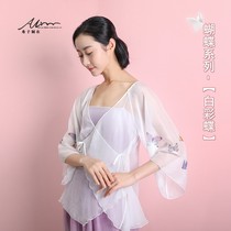 National Day 11 new Xixi home classical dance costume body rhyme butterfly printing short gauze clothing dance clothing Chinese style