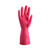 Loaded washing dishes laundry cleaning thick non-slip natural latex household kitchen gloves 1726