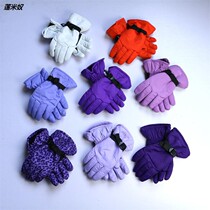 Winter female cycling adult mountaineering motorcycle men plus velvet warm ski gloves waterproof and non-slip adjustable