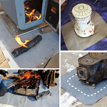 Outdoor fireproof cloth picnic barbecue insulation mat flame retardant high temperature resistant silicone coated glass fiber fire extinguishing blanket