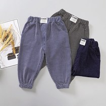 Boys pants spring and autumn 2021 new childrens sports pants autumn casual pants thin pants tide